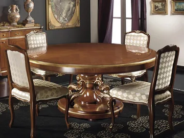 CLASSICO 1248 - Round solid wood table by Guerra Vanni - view 2